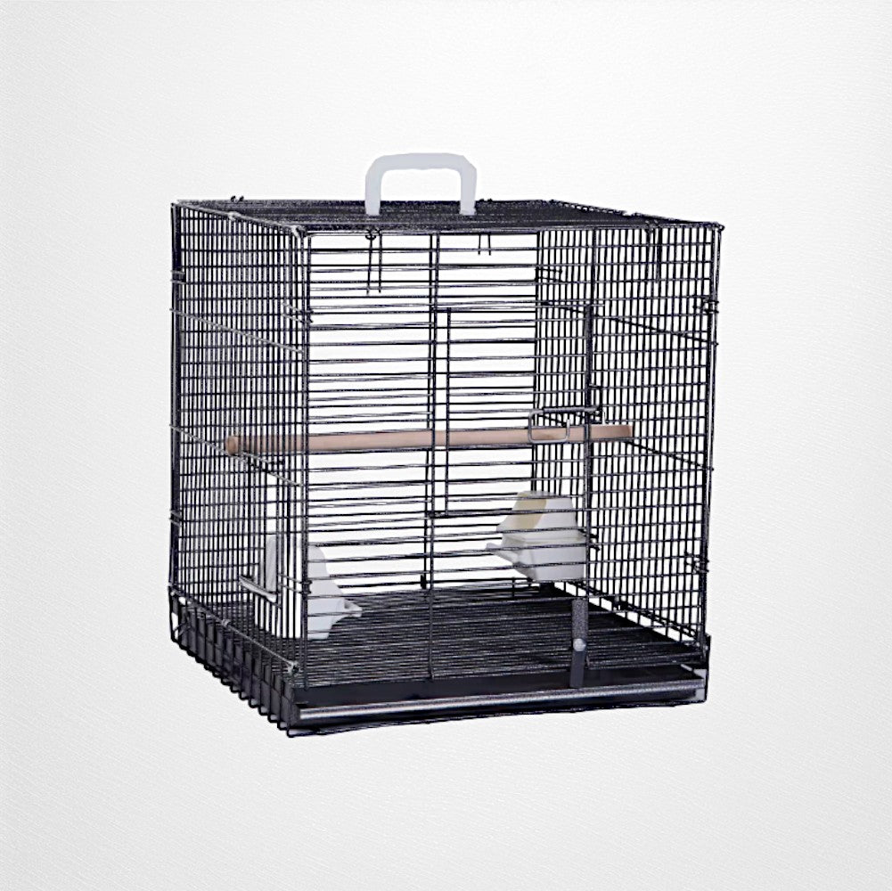 A & E Cage Co - Collapsable Travel Bird Cage Carrier, 19"x18" - Quill & Roost