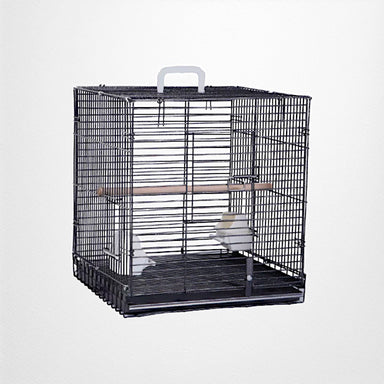 A & E Cage Co - Collapsable Travel Bird Cage Carrier, 19"x18" - Quill & Roost