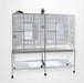 A & E Cage Co - Double Flight Bird Cage with Divider, 64"x21"x65" - Quill & Roost