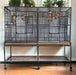 A & E Cage Co - Double Flight Bird Cage with Divider, 64"x21"x65" - Quill & Roost