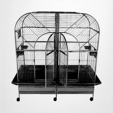 A & E Cage Co - Double Macaw Bird Cage with Removable Divider - Quill & Roost