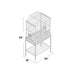 A & E Cage Co - Elegant Flight Cage, 28''x18''x55'' - Quill & Roost