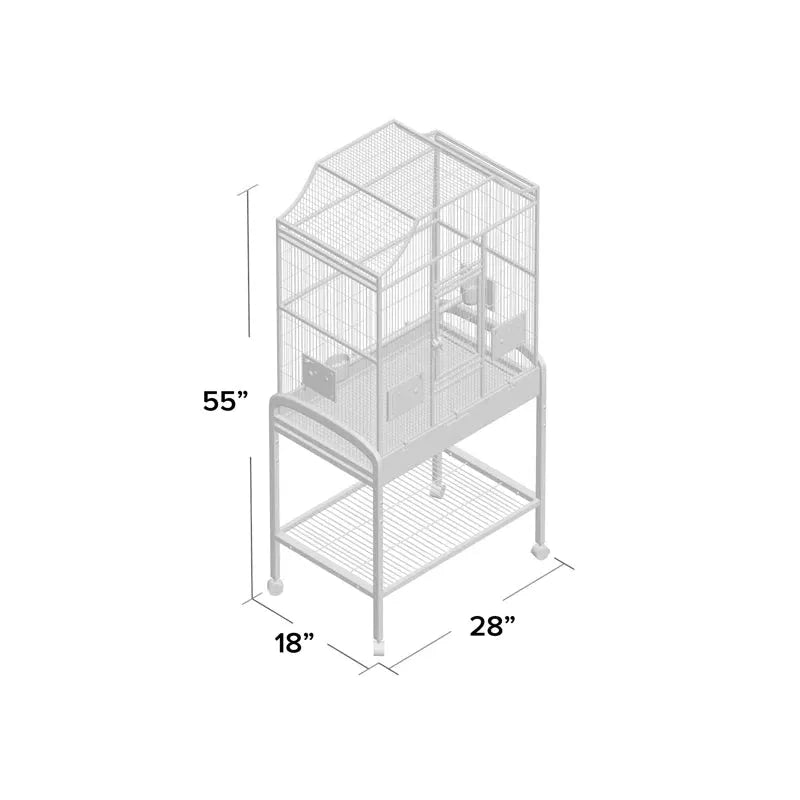 A & E Cage Co - Elegant Flight Cage, 28''x18''x55'' - Quill & Roost