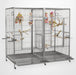 A & E Cage Co - Flat Top Double Macaw Bird Cage w/ Divider - Quill & Roost