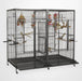 A & E Cage Co - Flat Top Double Macaw Bird Cage w/ Divider - Quill & Roost