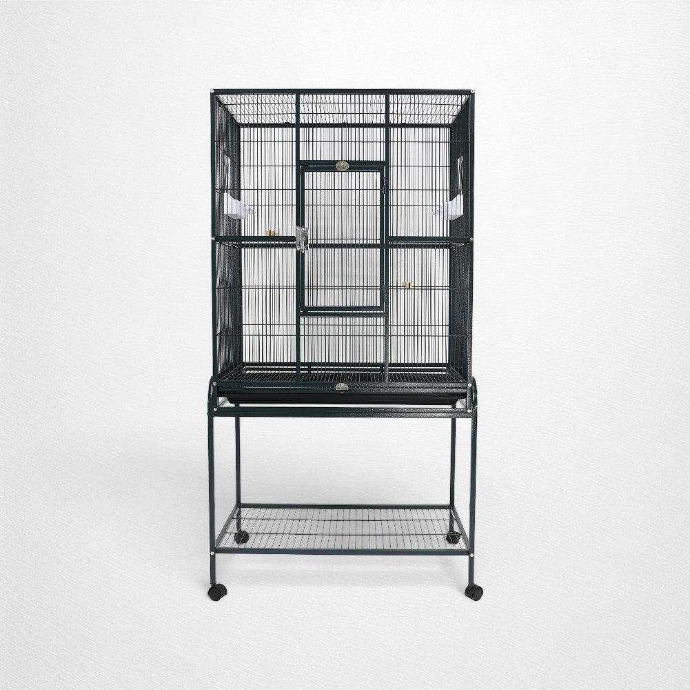 A & E Cage Co - Flight Bird Cage with Stand, 31"x20"x62" - Quill & Roost