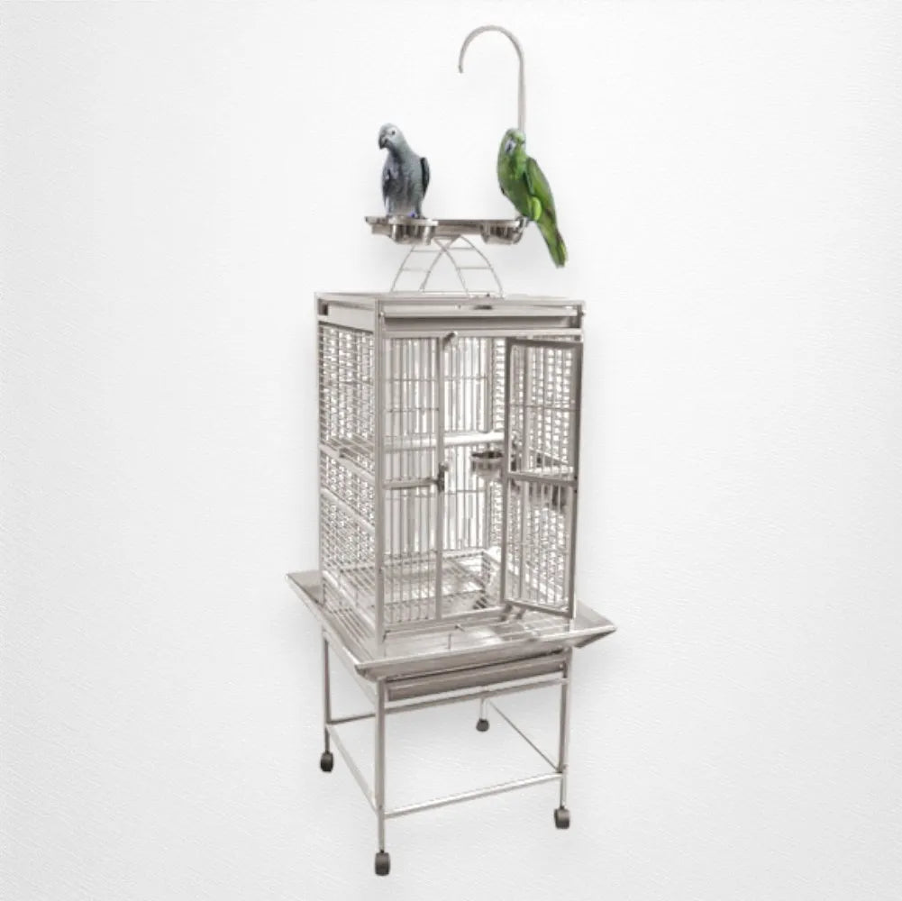 A & E Cage Co - Play Top Bird Cage, 18"x18"x54" - Quill & Roost