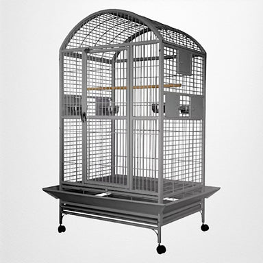 A & E Cage Co - Stainless Steel Dome Top Bird Cage, 36"x28"x65" - Quill & Roost