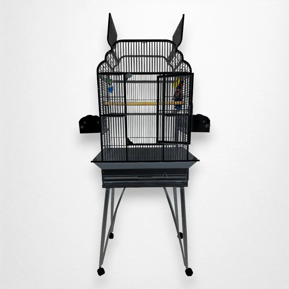 A & E Cage Co - Victorian Open Top Bird Cage, 26"x20"x65" - Quill & Roost