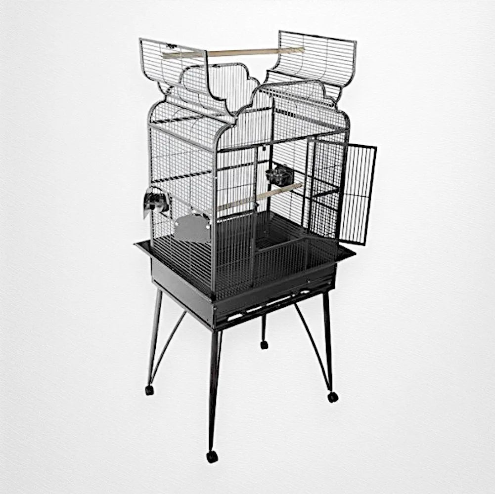 A & E Cage Co - Victorian Open Top Bird Cage, 26"x20"x65" - Quill & Roost