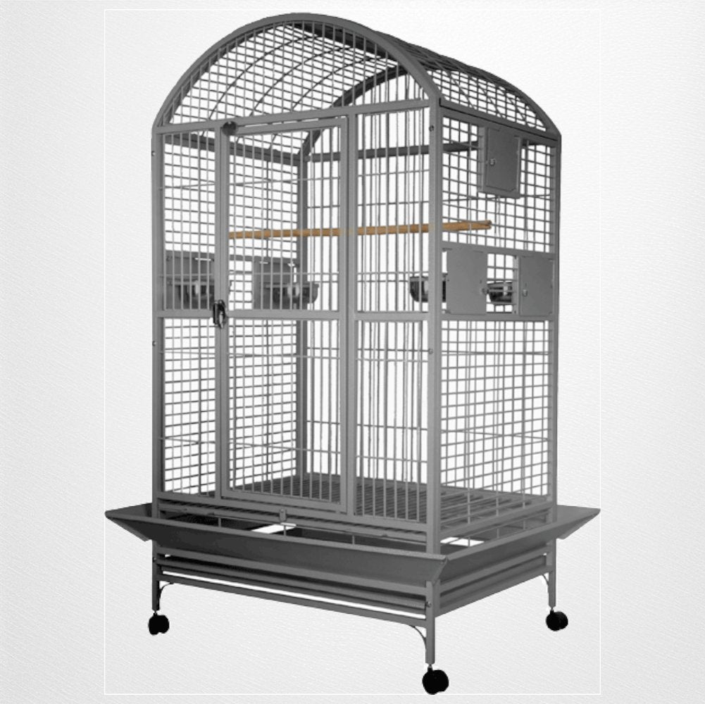 A&E Cage Co-Large Macaw Dome Top Bird Cage, Stainless Steel – Quill & Roost