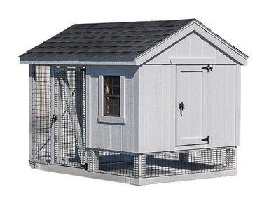 A - Frame Combination Chicken Coop w/ Attached Run - 5'x7' - Quill & Roost