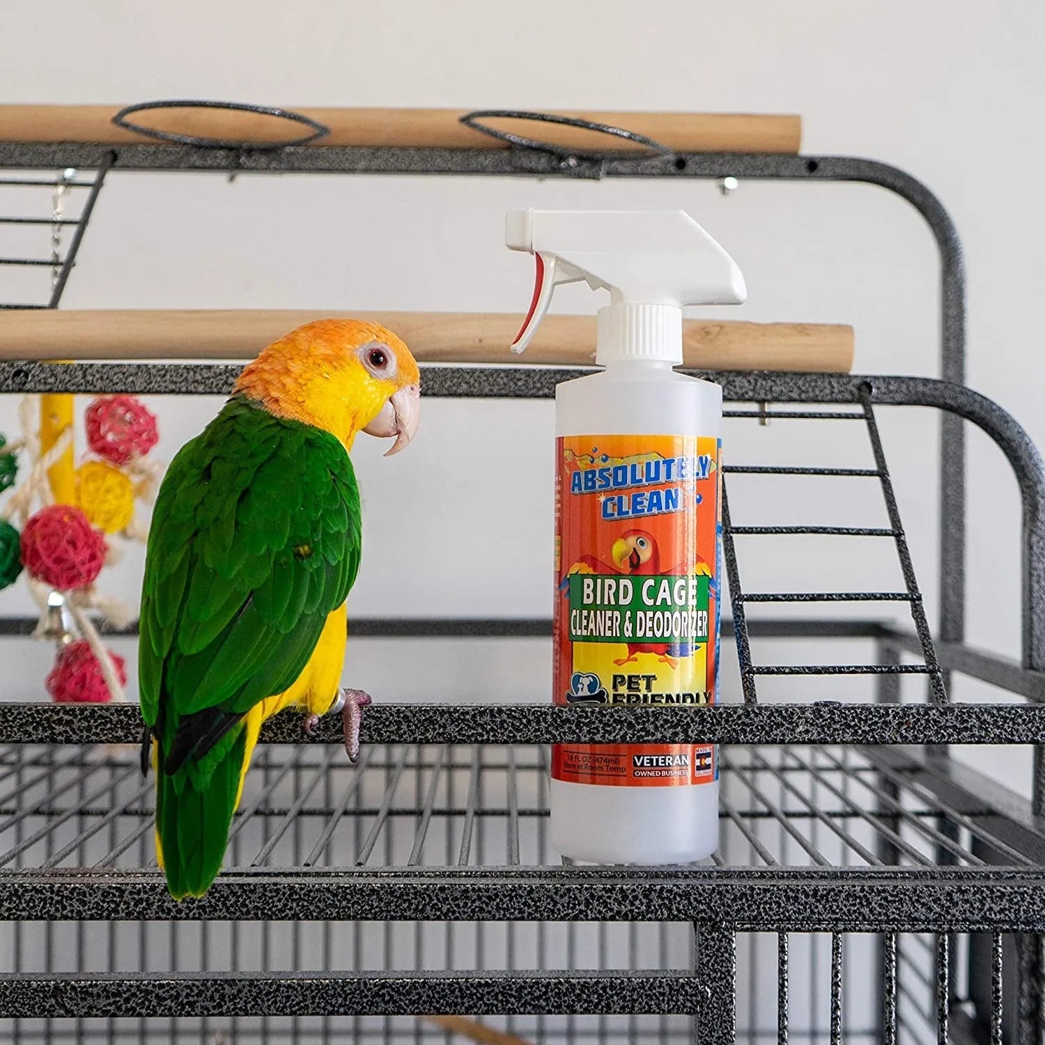 Amazing Bird Cage Cleaner and Deodorizer, Set of 2 (16oz) - Quill & Roost