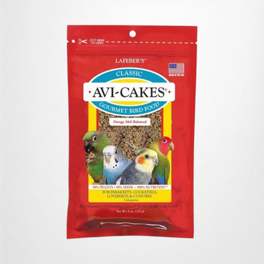 Lafeber Classic Avi-Cakes Gourmet Parakeet, Cockatiel & Conure Food - 8 oz - Quill & Roost