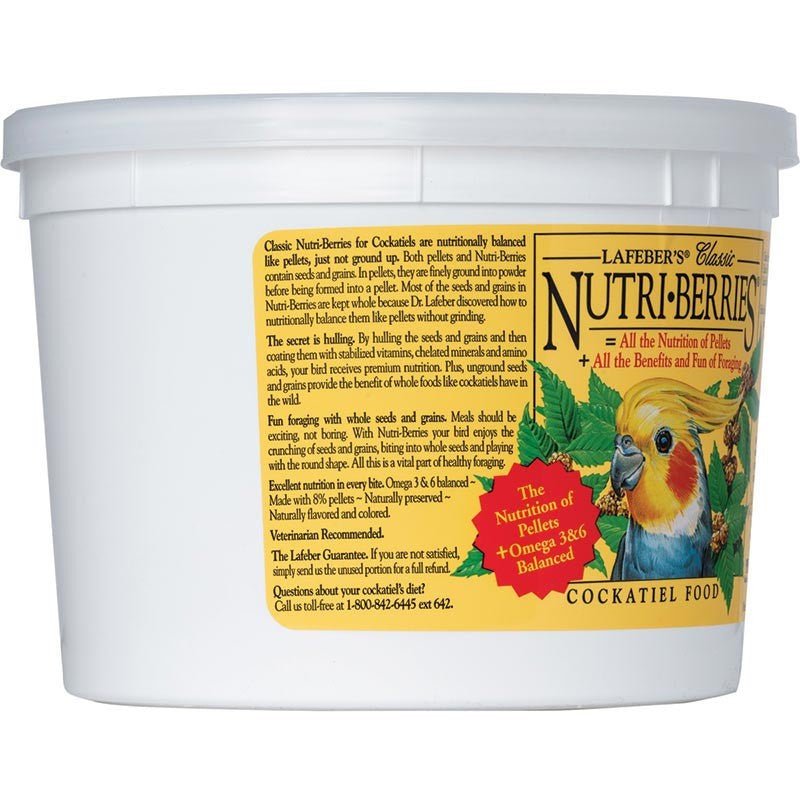 Lafeber Classic Nutri-Berries Cockatiel Food - 4 lbs - Quill & Roost