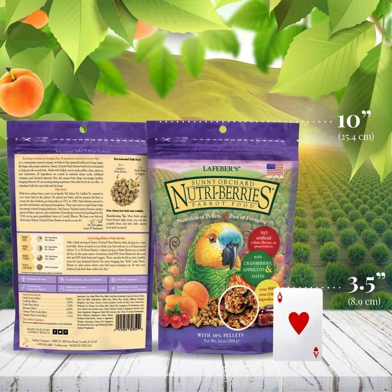 Lafeber Sunny Orchard Nutri-Berries Parrot Food - 10 oz - Quill & Roost