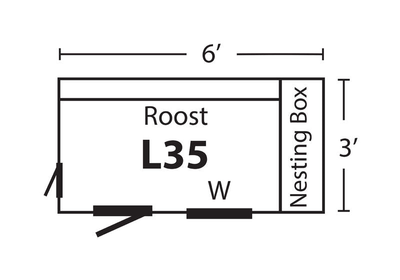 Luxury Lean - To Chicken Coop - 3'x5' - Quill & Roost