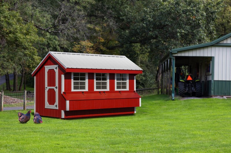 Luxury Quaker Chicken Coop - 7'x12' - Quill & Roost