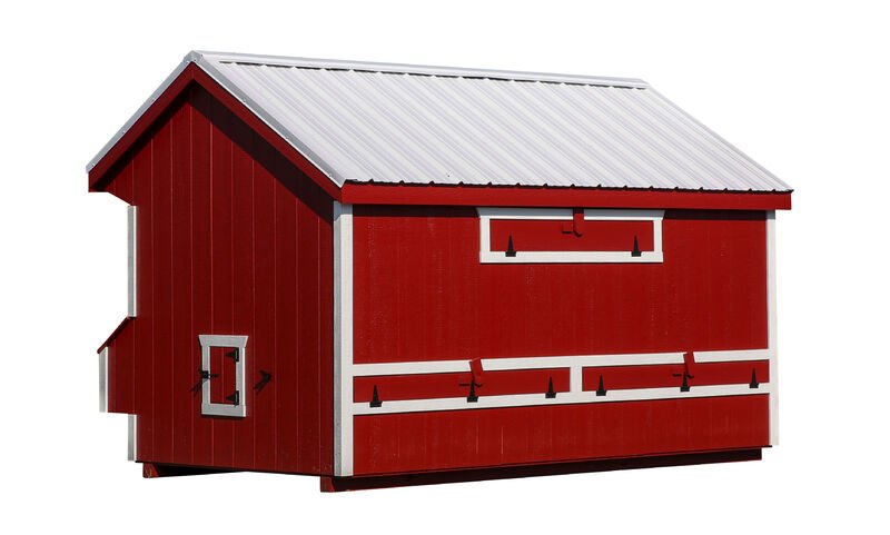 Luxury Quaker Chicken Coop - 7'x12' - Quill & Roost