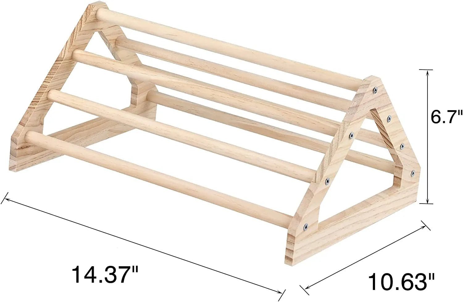 Mobile wooden Parrot and Chick Perch - Quill & Roost