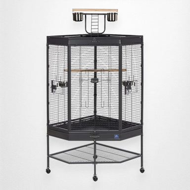 Prevue Corner Bird Cage with Playtop - Quill & Roost