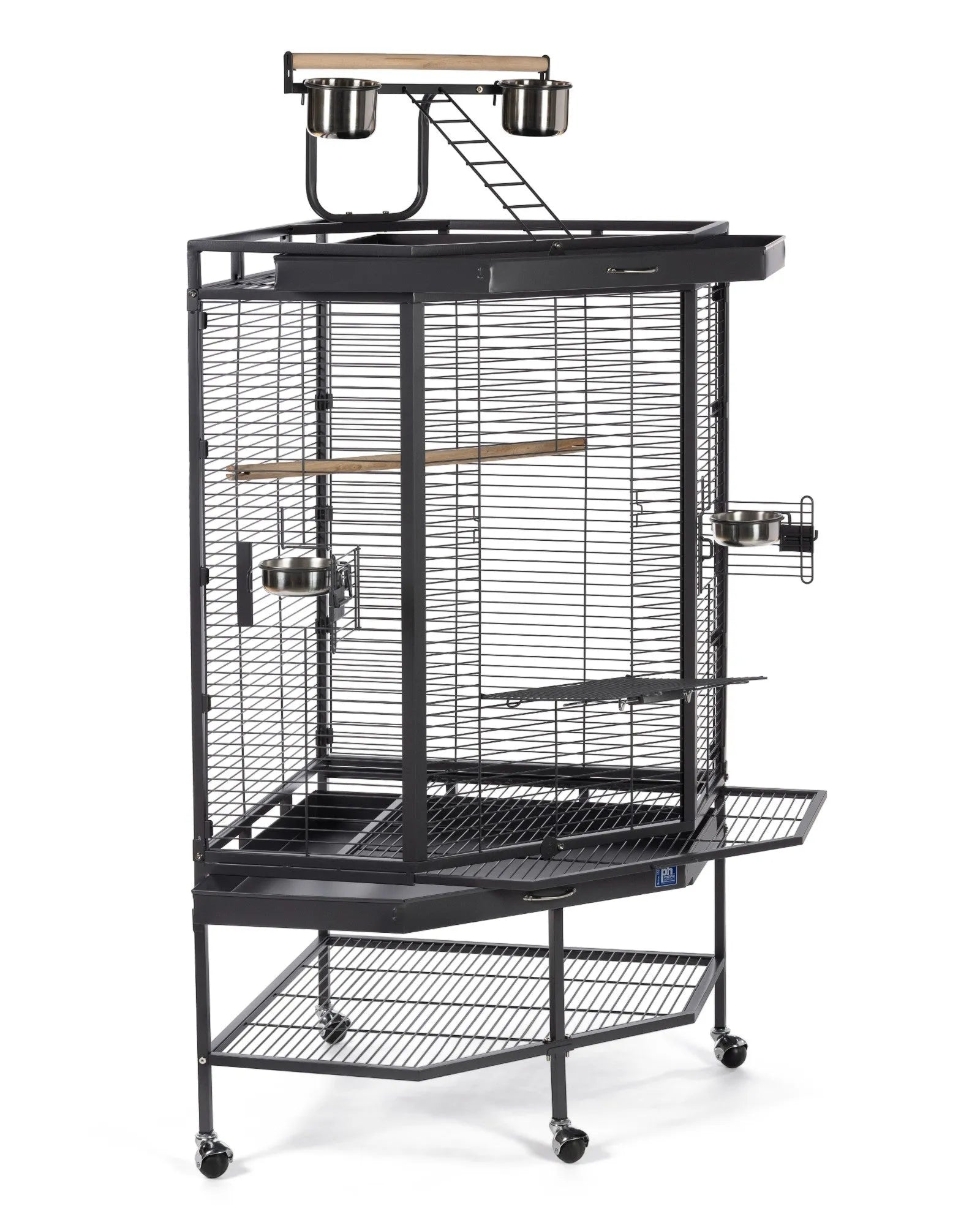 Prevue Corner Bird Cage with Playtop - Quill & Roost