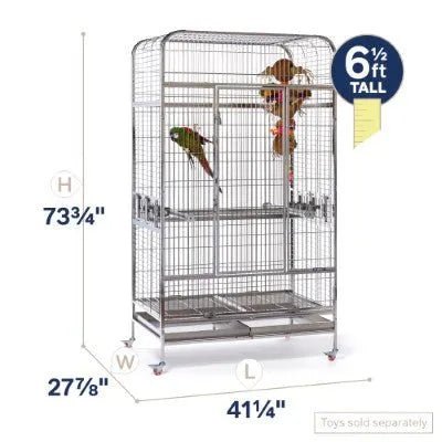 Prevue Imperial Stainless Steel Bird Cage, Extra Large - Quill & Roost