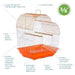 Prevue Palm Beach Waterfall Roof Budgie Cage, Orange & White - Quill & Roost