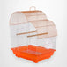 Prevue Palm Beach Waterfall Roof Budgie Cage, Orange & White - Quill & Roost