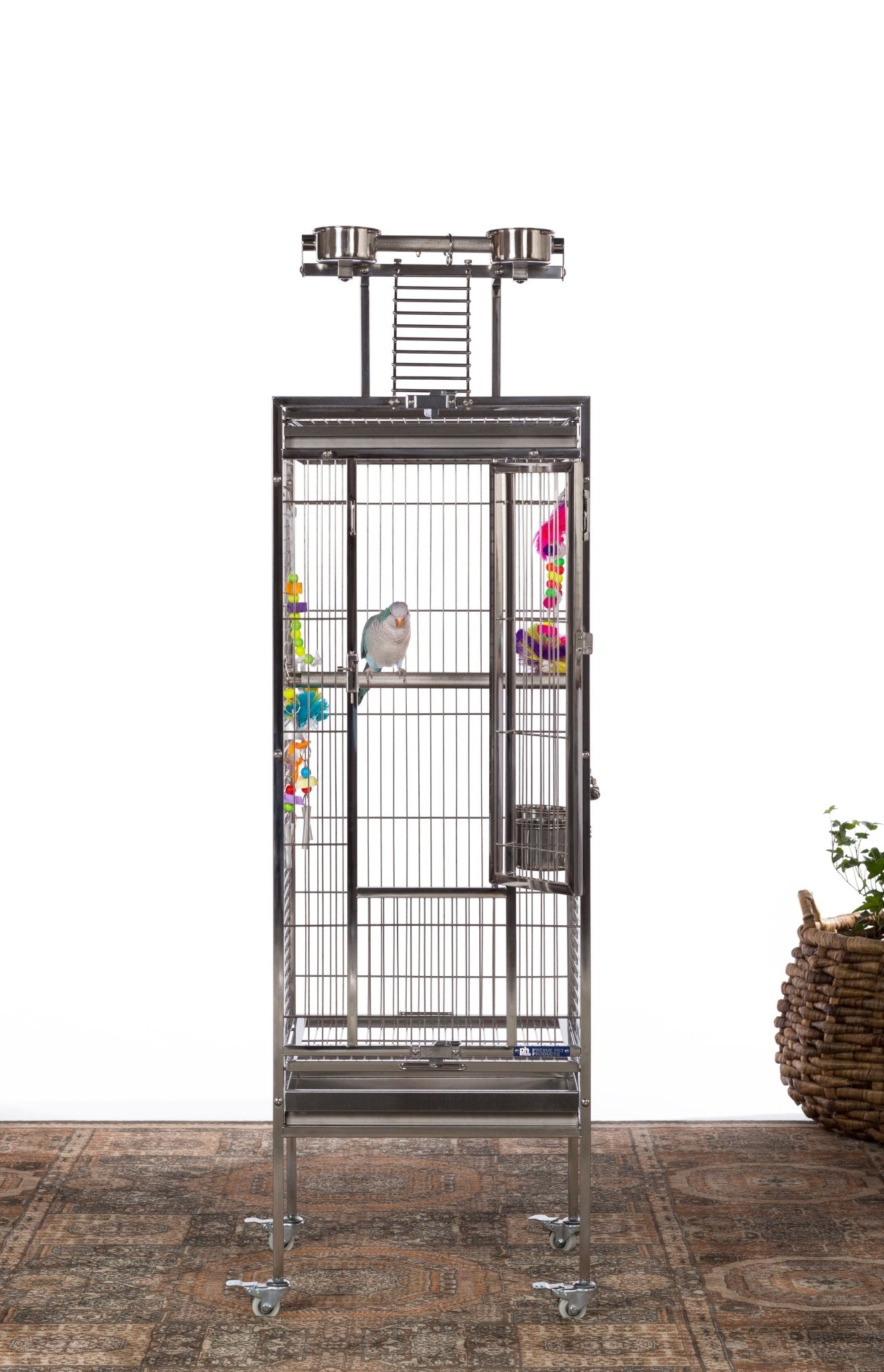 Prevue Small Stainless Steel Play Top Bird Cage - Quill & Roost