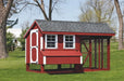 Quaker Combination Chicken Coop w/ Attached Run - 6'x12' - Quill & Roost