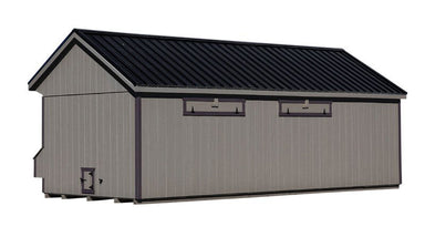 Ultimate Quaker Chicken Coop, for 80 - 100 Chickens - 10'x24' - Quill & Roost